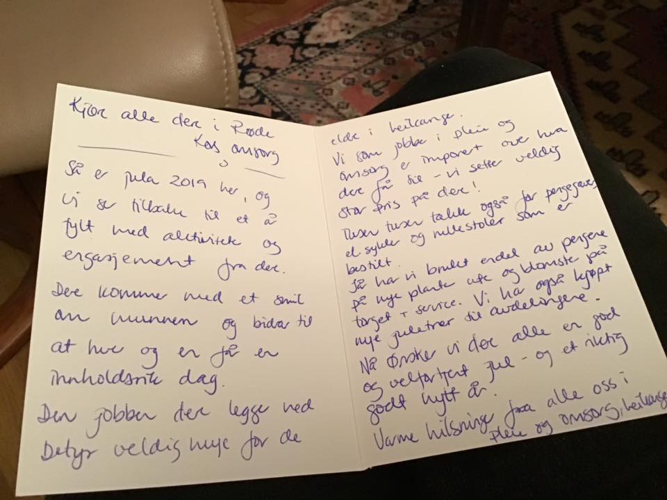 Julelunch på Leikanger sjukeheim